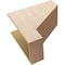 Ekena Millwork 12"W x 24"D x 24"H Classic Clemmons Rough Cedar Woodgrain TimberThane Corbel, Primed Tan CORUR12X24X24CLERCPR - alternate 6